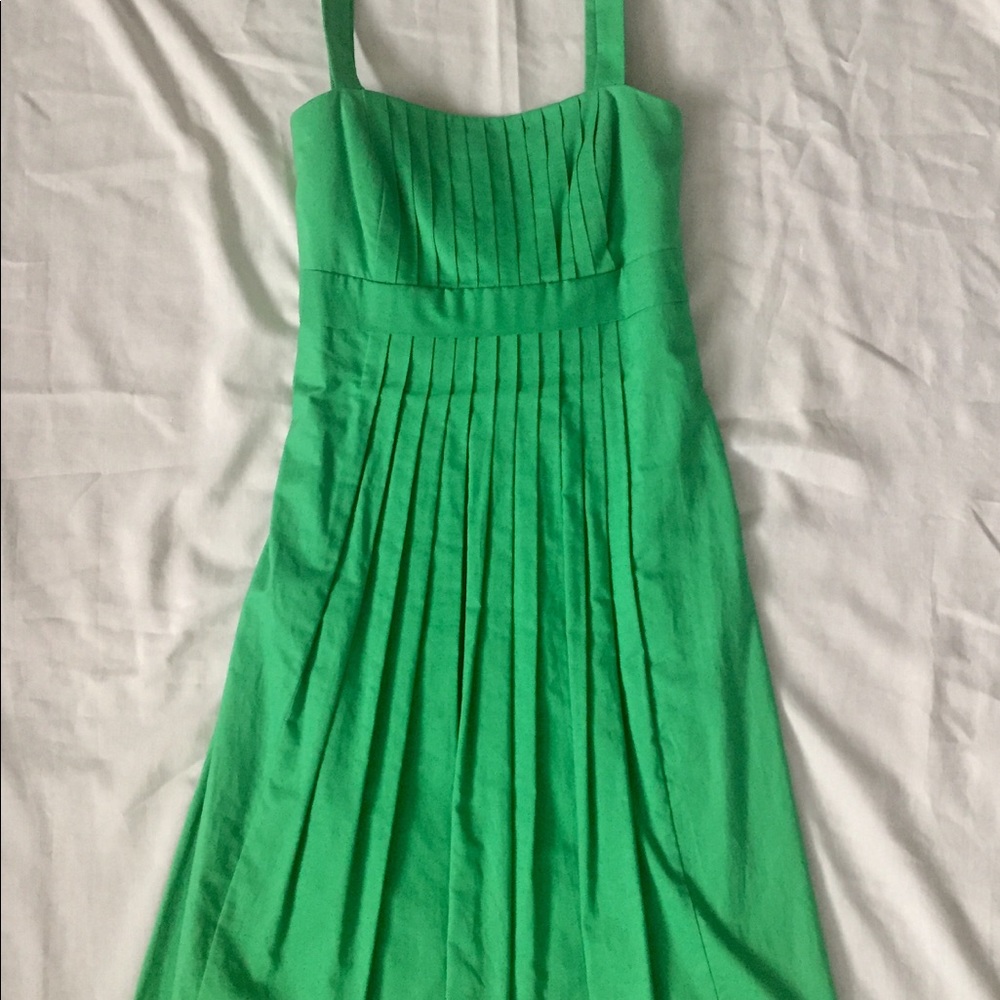 Pleated Green Dress 💚